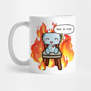 This is fine Robot Mug